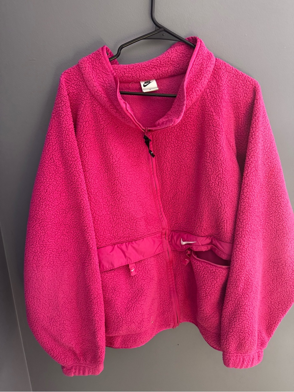 Nike women’s Hot Pink Fleece Jacket